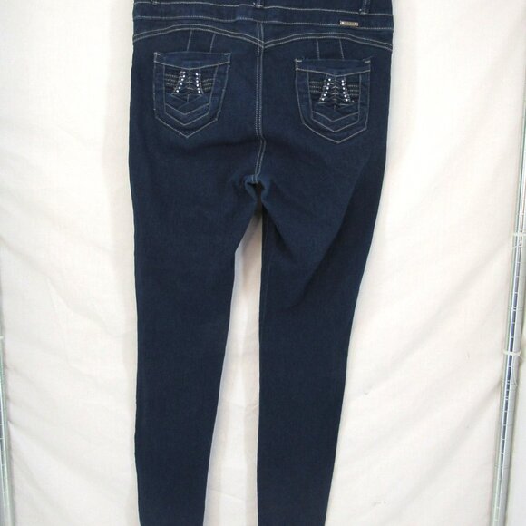 T&Y Fashion Women's Stretch Skinny Ankle Blue Jeans 4 Button Fancy Pockets 15/16 - Picture 5 of 10